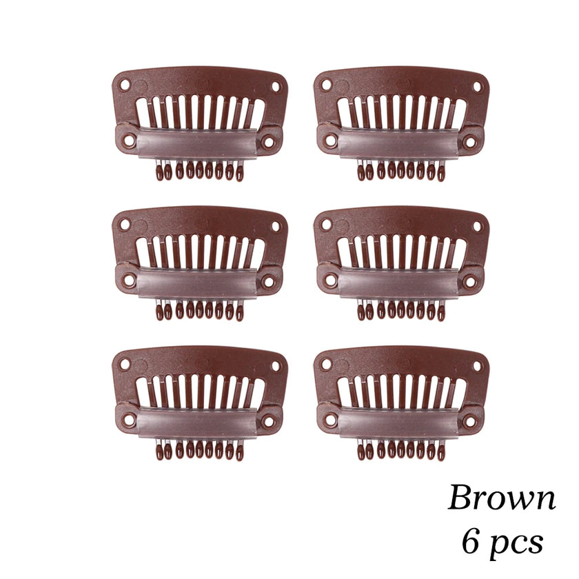 The Soft 9-Teeth 32mm Black Wig Clips