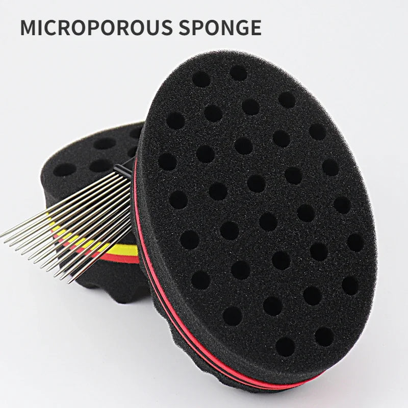 Oval Magic Twist Hair Brush Sponge Set