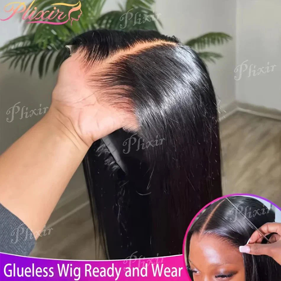 Luxury length unprocessed human hair with 180%-200% density and bleached knots lace closure