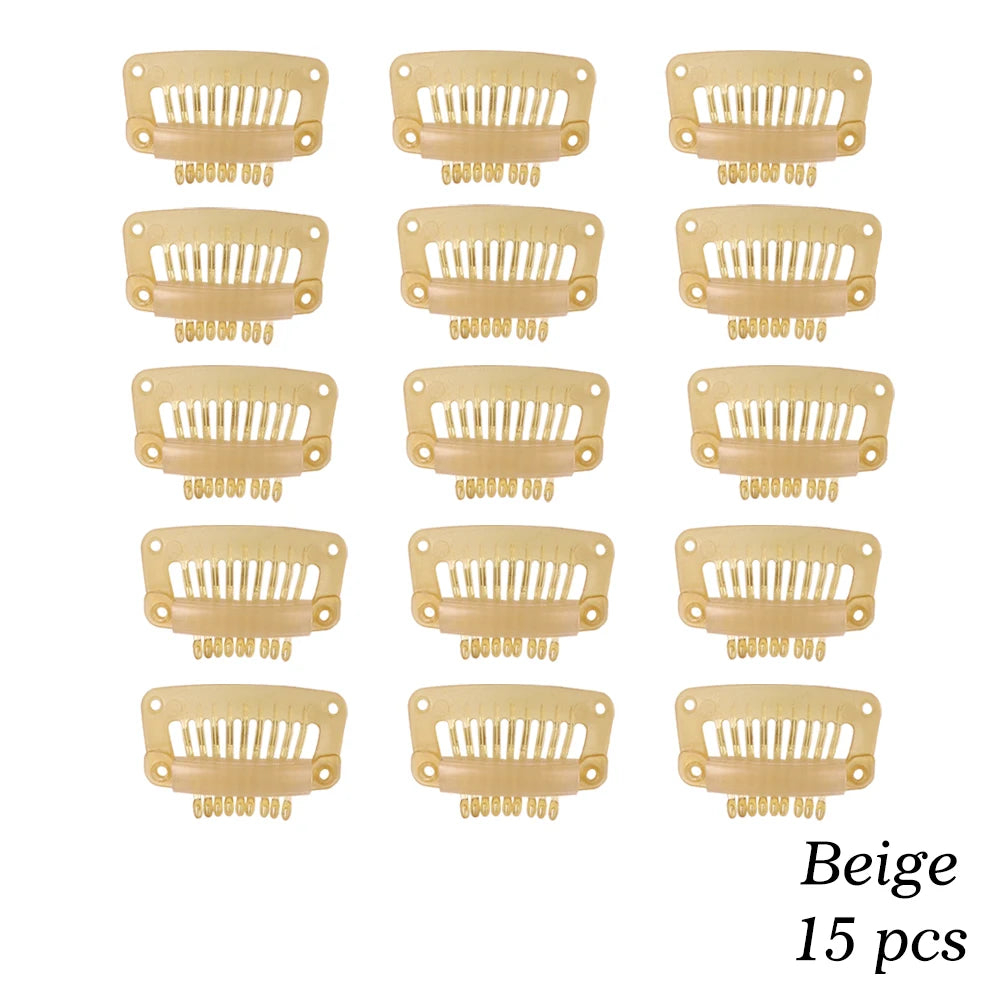 The Soft 9-Teeth 32mm Black Wig Clips