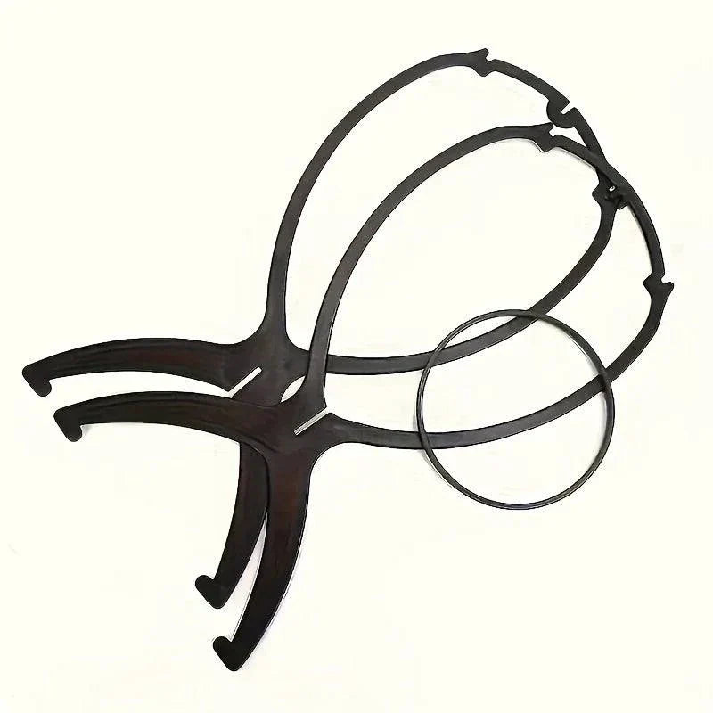 Set of 3 professional wig stands for drying and organizing wigs, hats, cosplay masks, and helmets