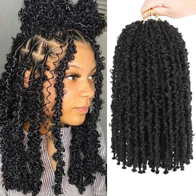 Natural Kinky Curly Spring Twist Crochet Hair