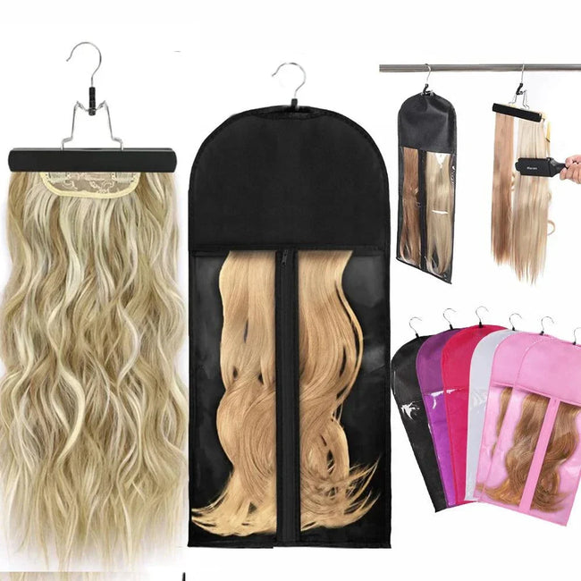 Universal Glowing Secrets luxury wig storage kit with elegant black box and compartments