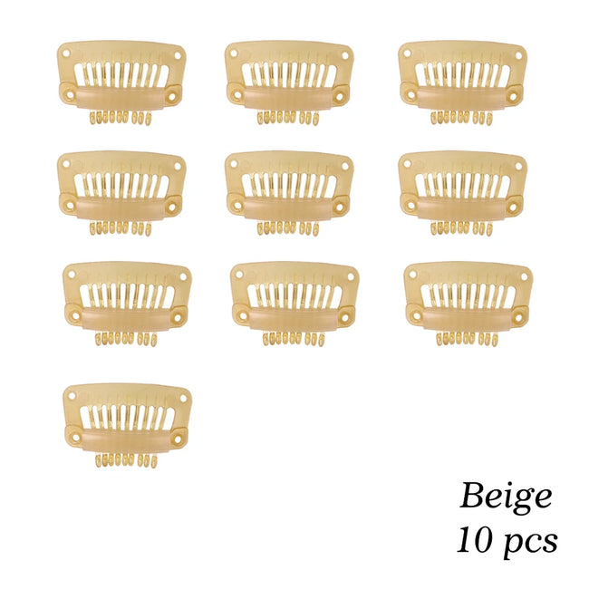 The Soft 9-Teeth 32mm Black Wig Clips