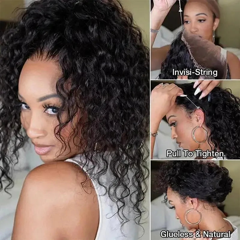 360 HD Full Lace Front Wigs Curly Wig 100% Human Hair