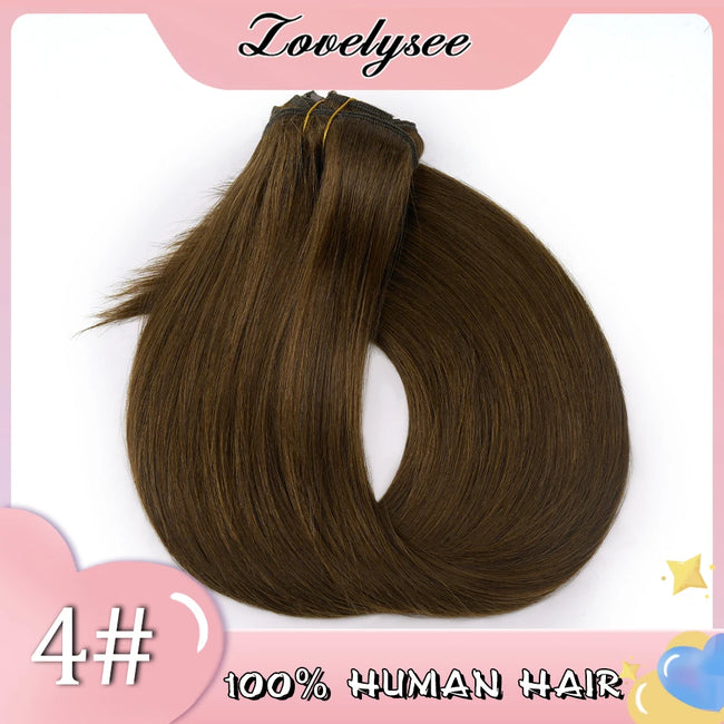 Brazilian Silk Radiance: Premium Thick-End Straight Clip-In Extensions