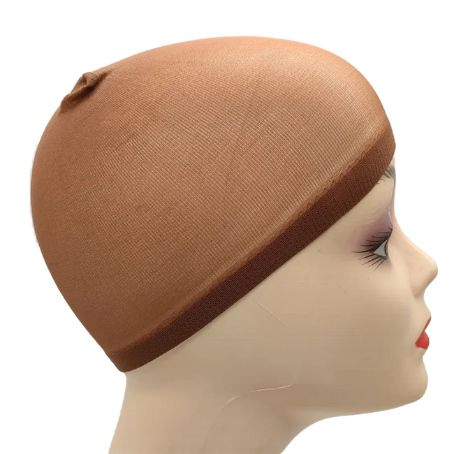 2-pack professional mesh wig caps in various skin tones with wide elastic band, stretchy nylon, breathable and non-slip design