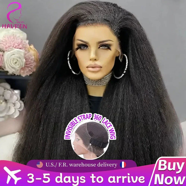 Full lace wig made of natural human hair with pre-plucked hairline and double bleached knots