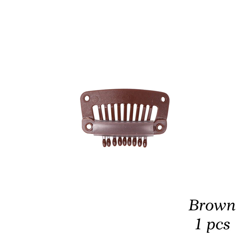 The Soft 9-Teeth 32mm Black Wig Clips