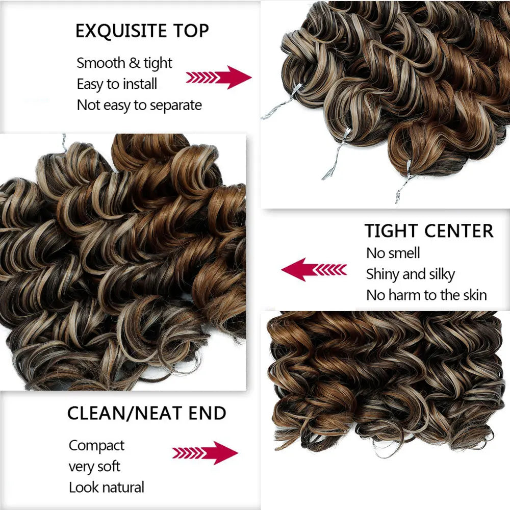 Curly Crochet Hair Extensions Highlights