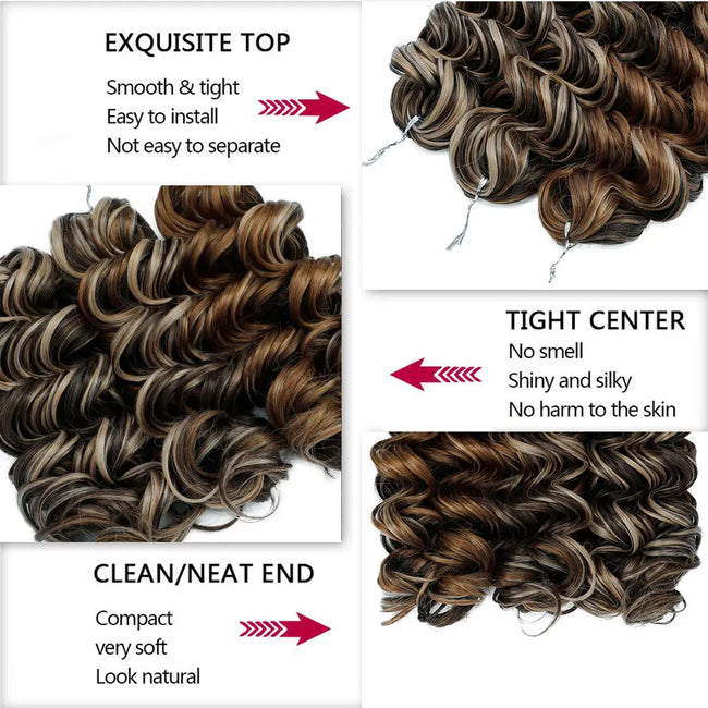 Curly Crochet Hair Extensions Highlights