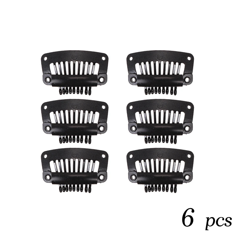 The Soft 9-Teeth 32mm Black Wig Clips