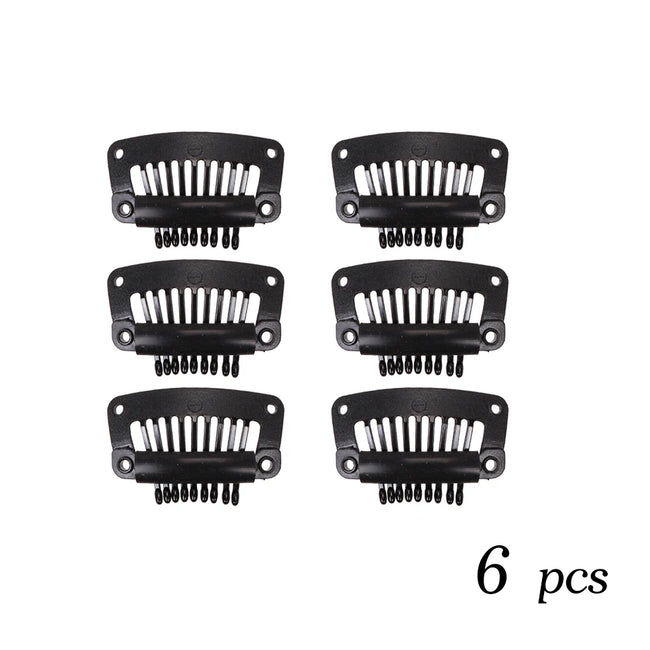 The Soft 9-Teeth 32mm Black Wig Clips