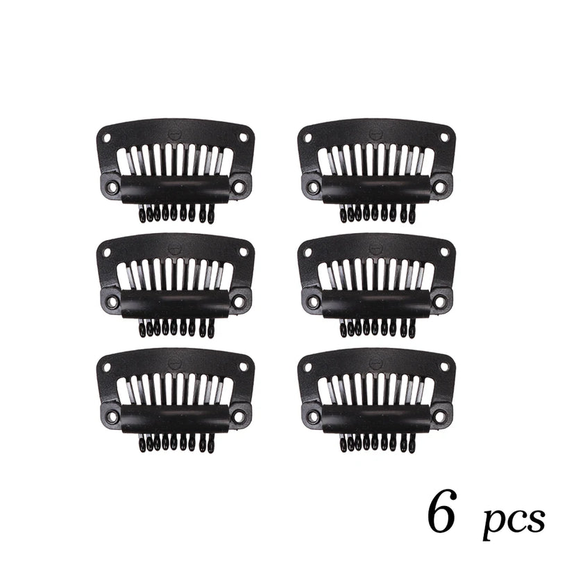 The Soft 9-Teeth 32mm Black Wig Clips