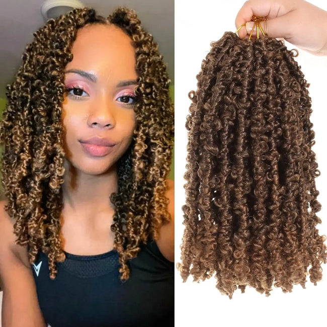 Natural Kinky Curly Spring Twist Crochet Hair