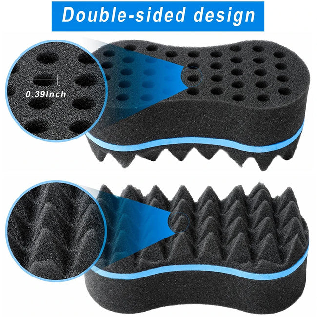 Oval Magic Twist Hair Brush Sponge 3pcs/Set