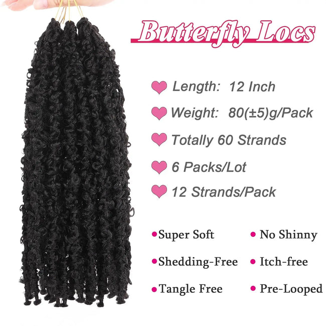 Natural Kinky Curly Spring Twist Crochet Hair