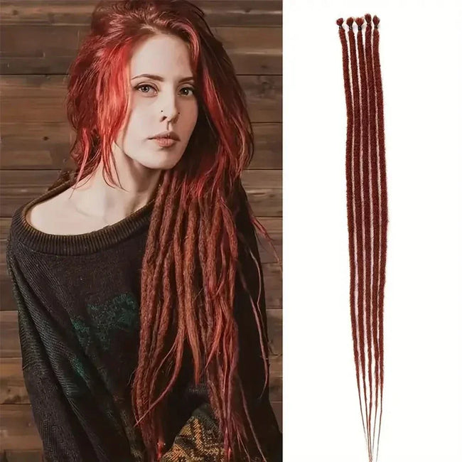 The Midnight Muse Dreads hairstyle with intricate black dreadlocks and artistic design