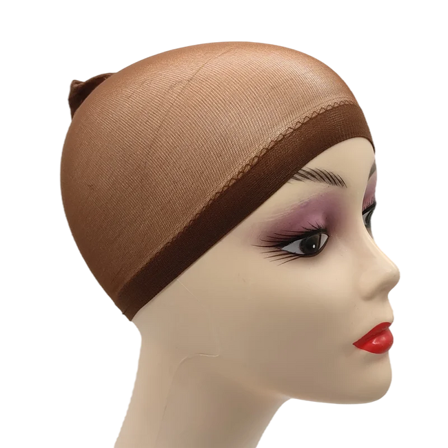 2-Pack Professional Mesh Wig Caps in multiple colors with wide elastic band, breathable stretchy nylon material, and non-slip design