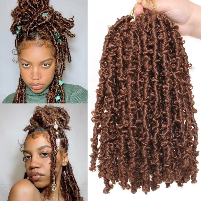 Natural Kinky Curly Spring Twist Crochet Hair