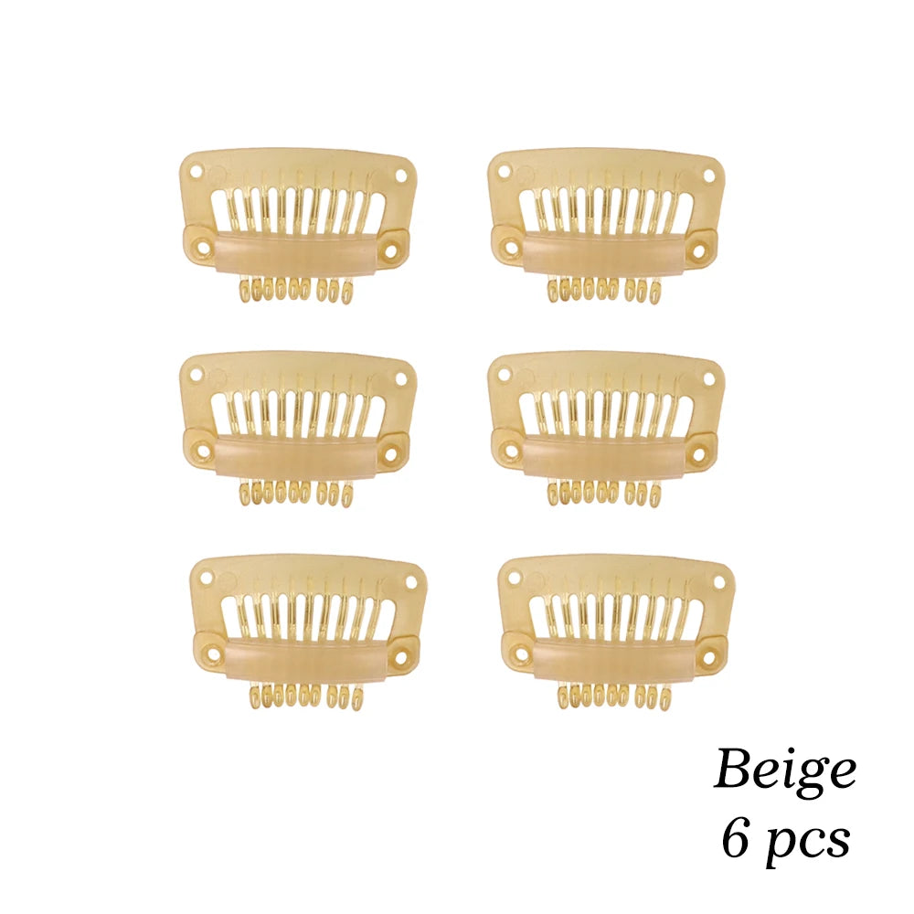 The Soft 9-Teeth 32mm Black Wig Clips