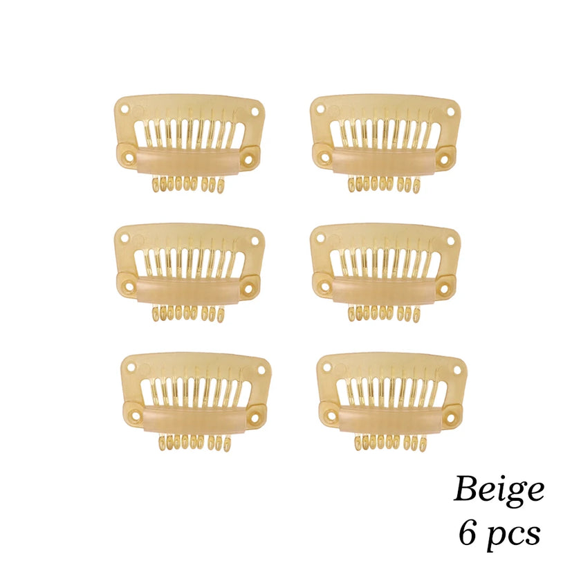 The Soft 9-Teeth 32mm Black Wig Clips