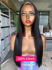Natural lace frontal human hair wig with pre-plucked hairline and baby hair in 13x6 transparent lace style