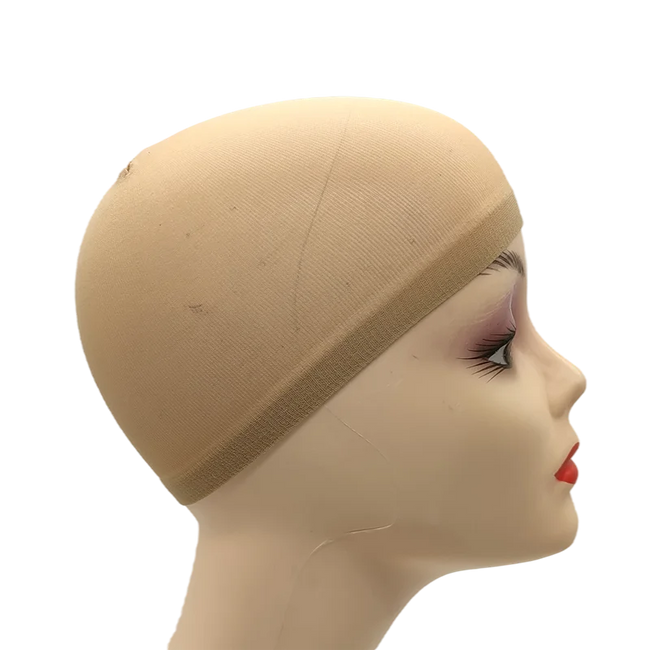 2-pack professional mesh wig caps in multiple skin tones with wide elastic bands for secure fit and breathable nylon material