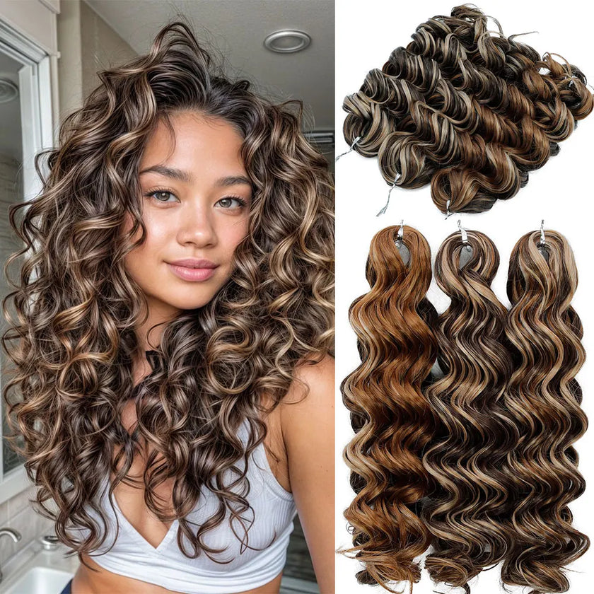 Curly Crochet Hair Extensions Highlights