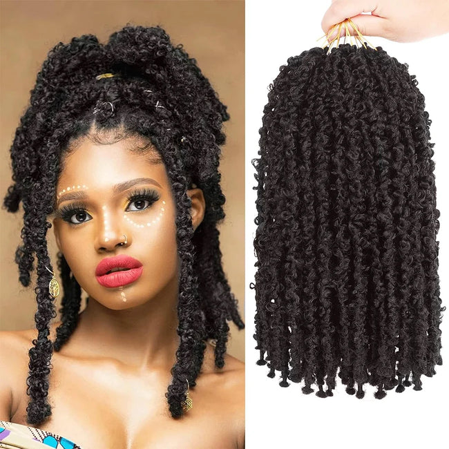Natural Kinky Curly Spring Twist Crochet Hair