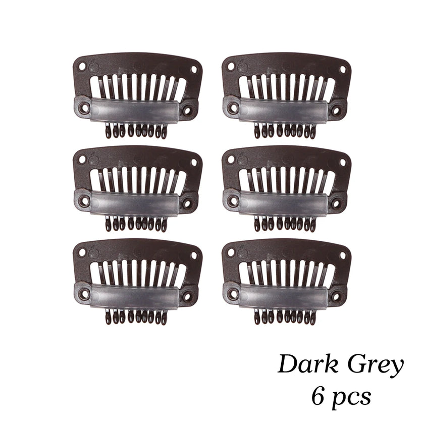 The Soft 9-Teeth 32mm Black Wig Clips