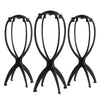 Set of 3 professional wig stands for drying, shaping, and displaying wigs and accessories